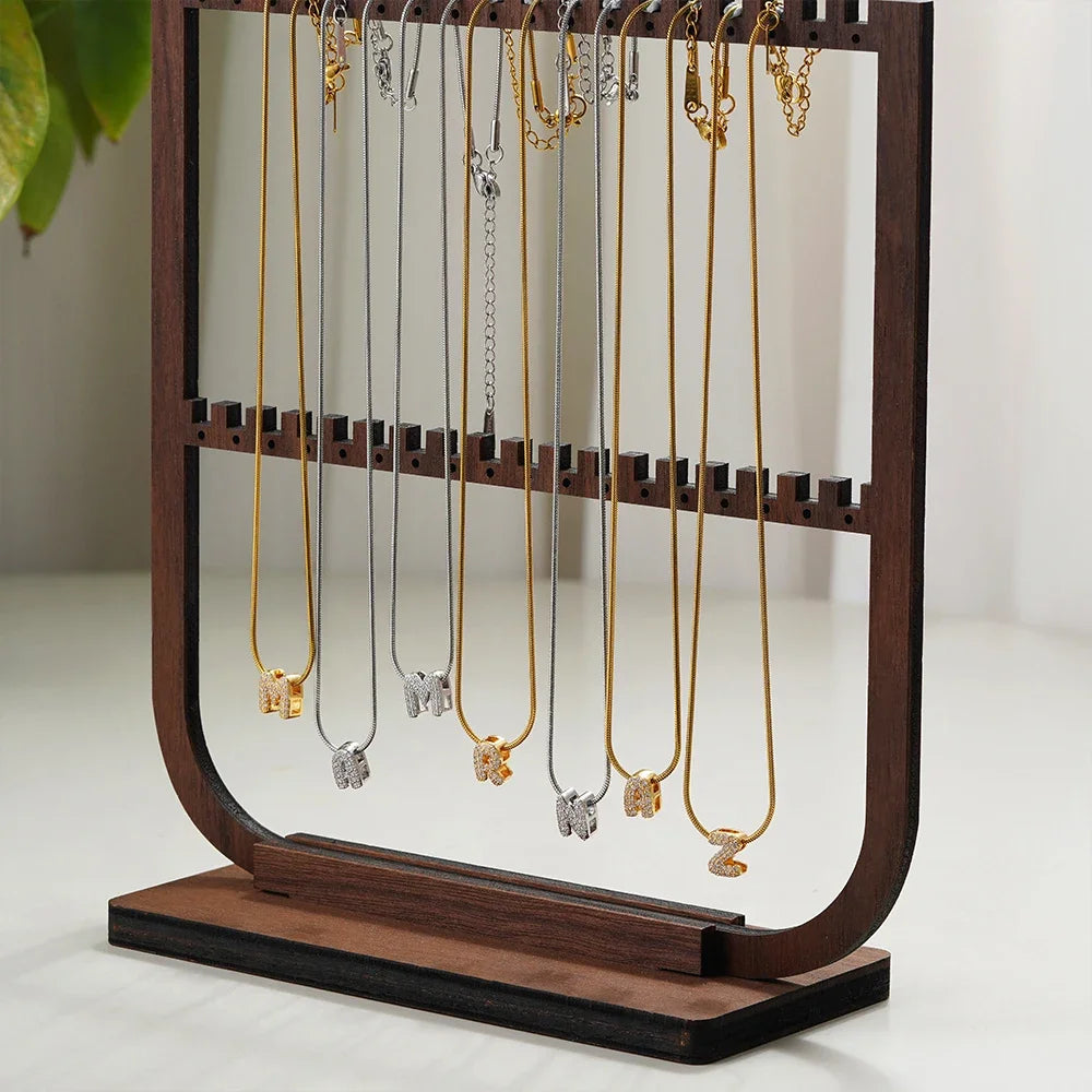 Stainless Steel Personalized Initial Pendant Necklace™