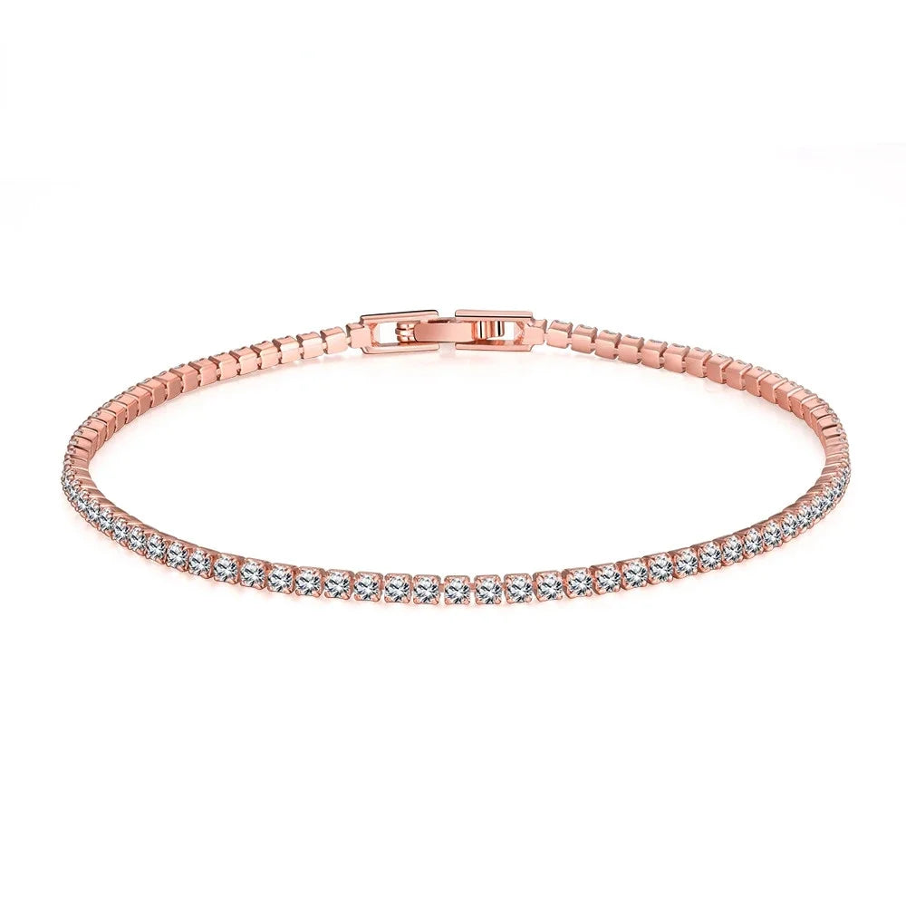 Non - Tarnish Elegant Sterling Silver Tennis Bracelet™