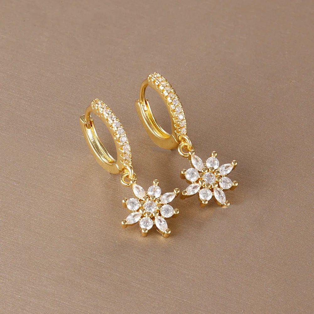 Non Tarnish Luxury Stainless Steel Starry Elegance Dangle Earrings™