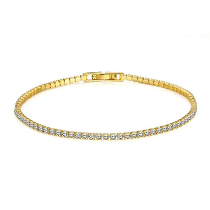 Non - Tarnish Elegant Sterling Silver Tennis Bracelet™