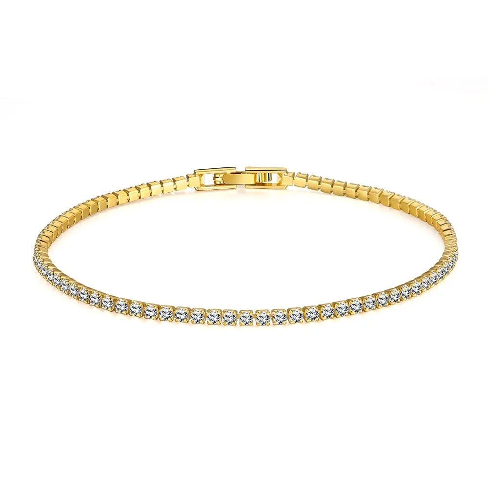 Non - Tarnish Elegant Sterling Silver Tennis Bracelet™