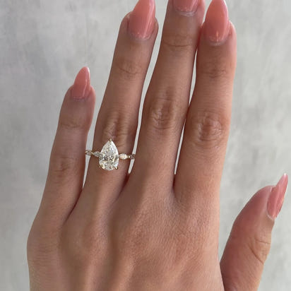 Gold Plated Stainless Steel Elegant Gold Plated Zircon Ring™
