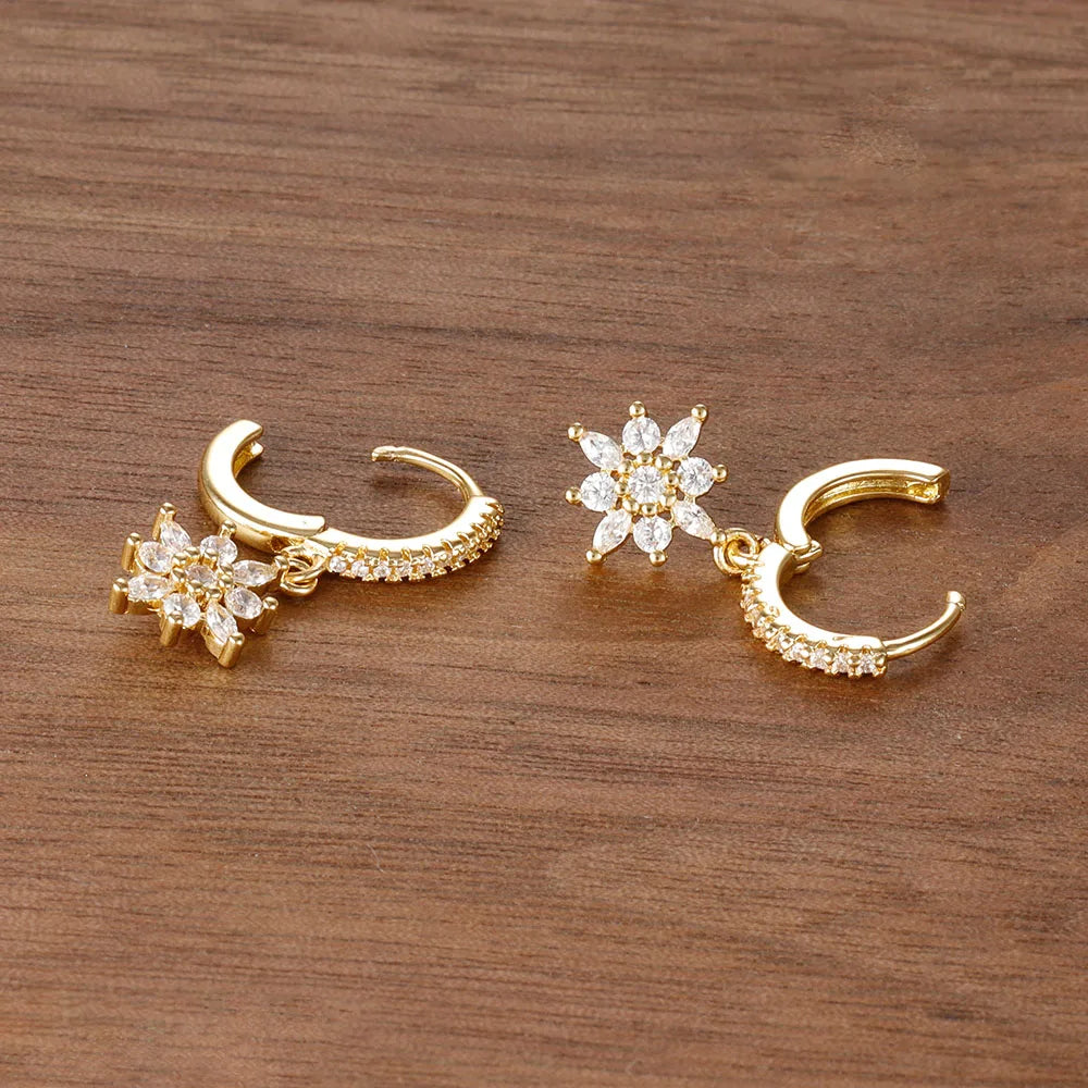 Non Tarnish Luxury Stainless Steel Starry Elegance Dangle Earrings™
