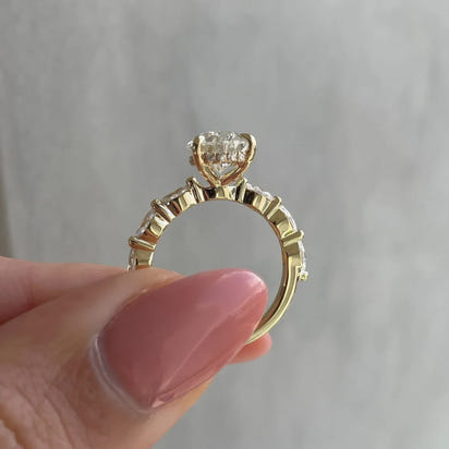 Gold Plated Stainless Steel Elegant Gold Plated Zircon Ring™