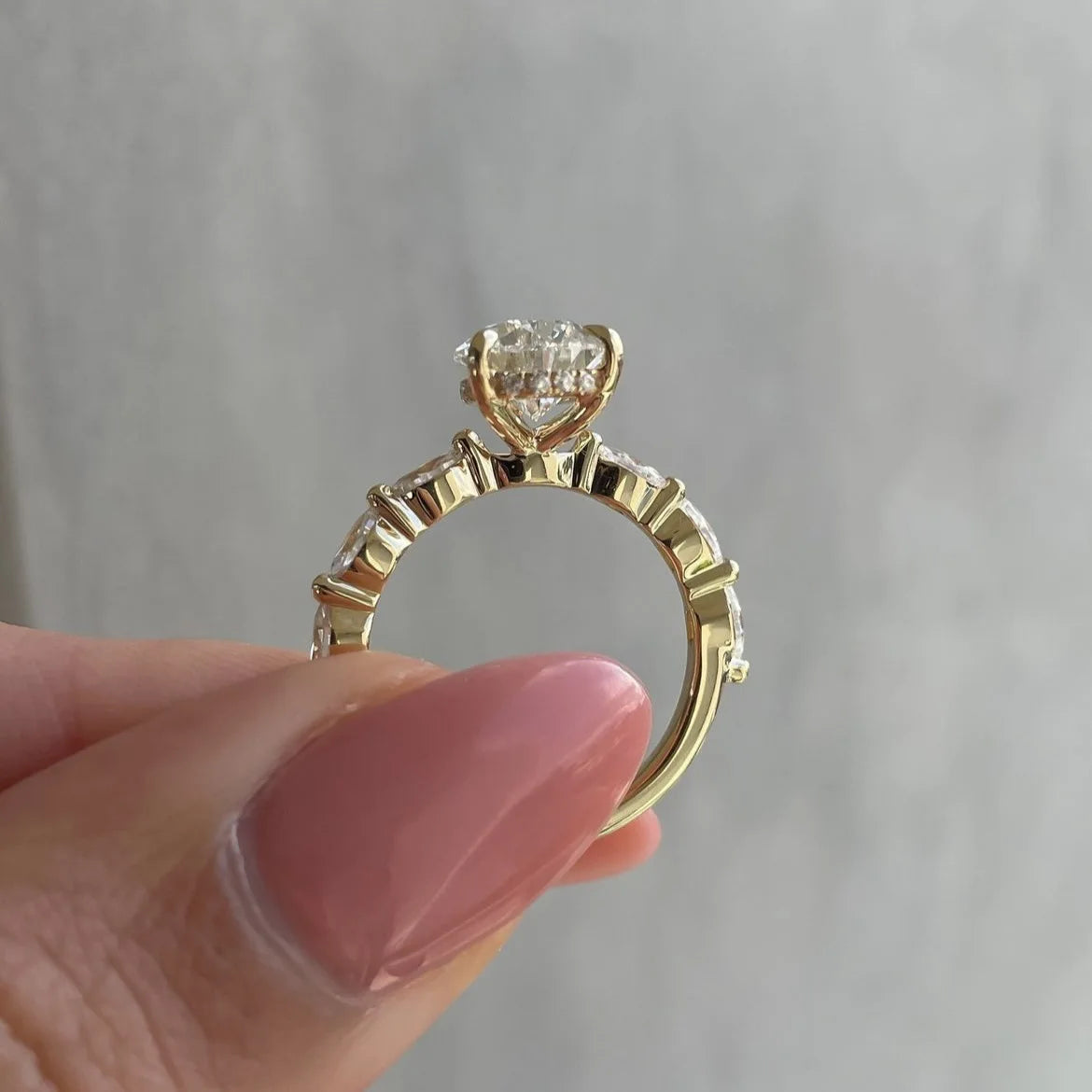 Gold Plated Stainless Steel Elegant Gold Plated Zircon Ring™