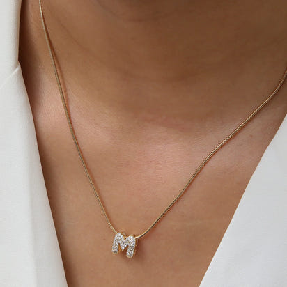 Stainless Steel Personalized Initial Pendant Necklace™