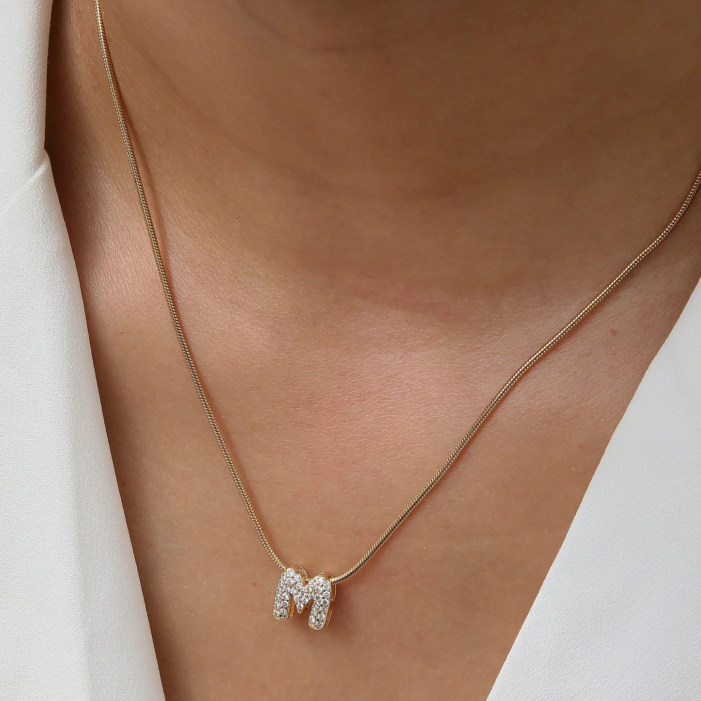 Stainless Steel Personalized Initial Pendant Necklace™