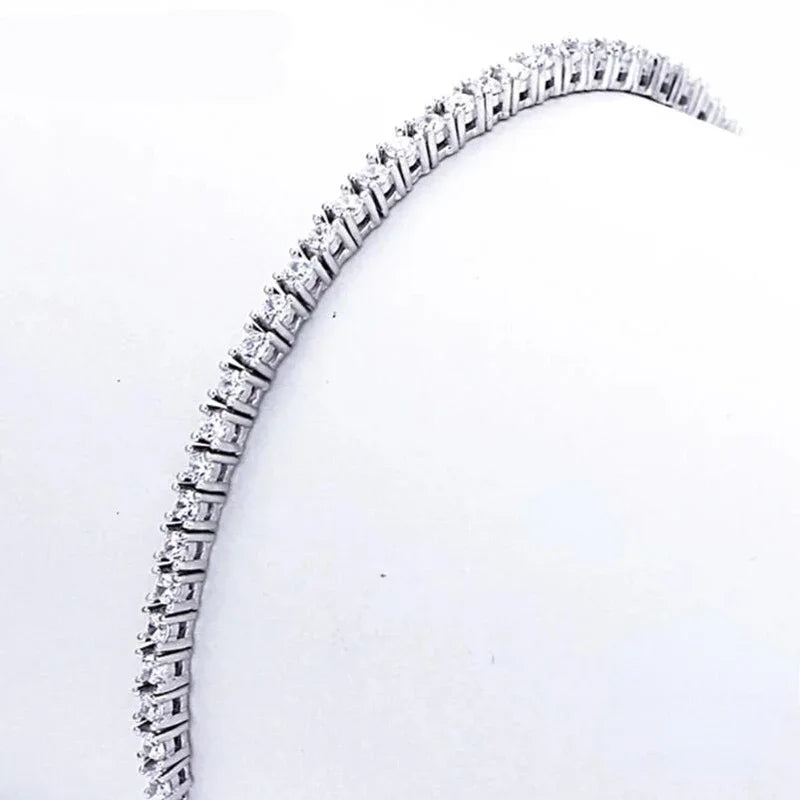 Non - Tarnish Elegant Sterling Silver Tennis Bracelet™