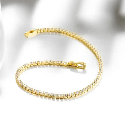 Non - Tarnish Elegant Sterling Silver Tennis Bracelet™