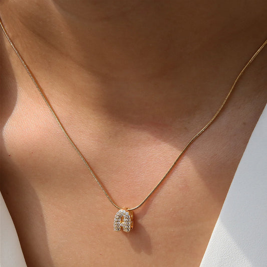 Stainless Steel Personalized Initial Pendant Necklace™