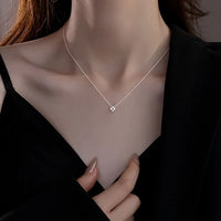 925 Zircon Sterling Silver Four Leaf Clove Necklace™
