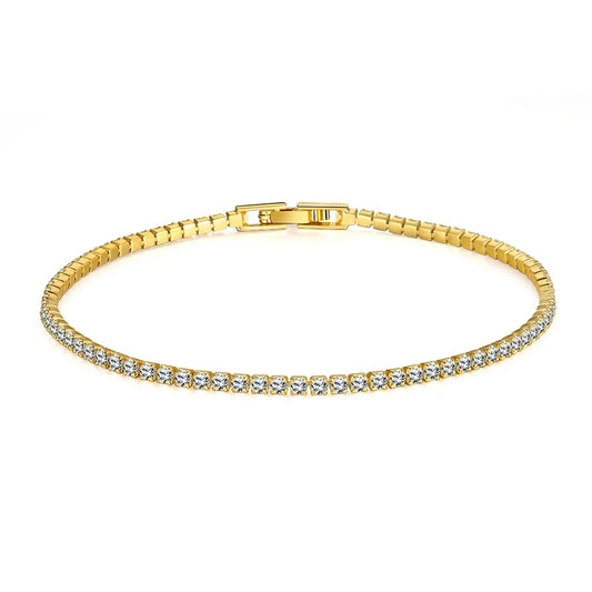 Non - Tarnish Elegant Sterling Silver Tennis Bracelet™